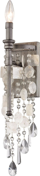 Alexandra 1 Light Led Wall Sconce In Weathered Zinc