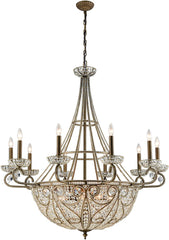 Elizabethan 18 Light Chandelier In Dark Bronze