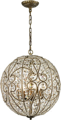 Elizabethan 8 Light Pendant In Dark Bronze