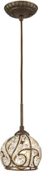 Elizabethan 1 Light Mini Pendant In Dark Bronze