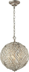 Renaissance 5 Light Pendant In Sunset Silver