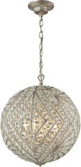 Renaissance 8 Light Pendant In Sunset Silver