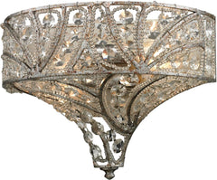 Renaissance 2 Light Wall Sconce In Sunset Silver