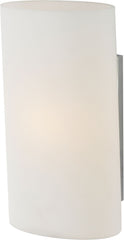 Ovo 1 Light Sconce In Chrome With White Opal Glass