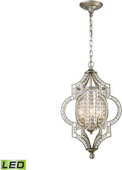 Gabrielle 3 Light Led Chandelier In Aged Silver
