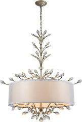 Asbury 6 Light Led Chandelier In Aged Silver