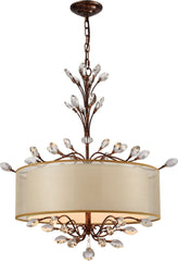 Asbury 4 Light Led Chandelier In Spanish Bronze