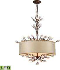 Asbury 4 Light Led Chandelier In Spanish Bronze