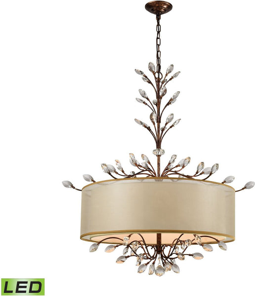 Asbury 6 Light Led Chandelier In Spanish Bronze