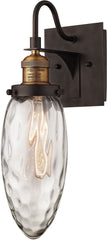Owen 1 Light Wall Sconce In Oil Rubbed Bronze and Antique Brass