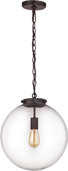 Gramercy 1 Light Pendant In Oil Rubbed Bronze