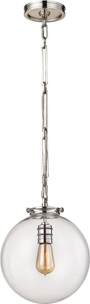 Gramercy 1 Light Pendant In Polished Nickel
