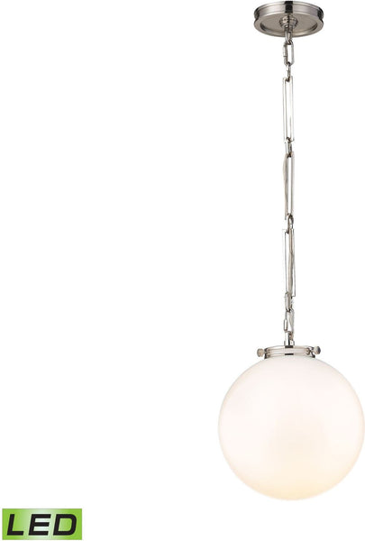 Gramercy 1 Light Led Pendant In Polished Nickel