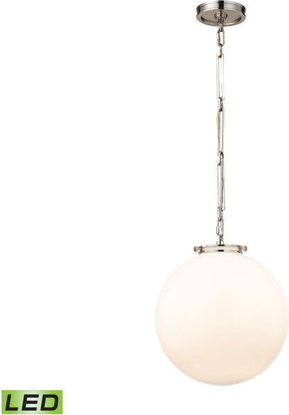 Gramercy 1 Light Led Pendant In Polished Nickel