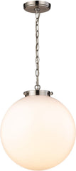 Gramercy 1 Light Pendant In Satin Nickel