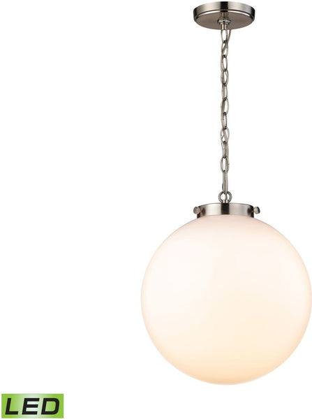 Gramercy 1 Light Led Pendant In Satin Nickel