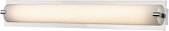Piper 1 Light Vanity In Chrome With Frosted Glass - Small