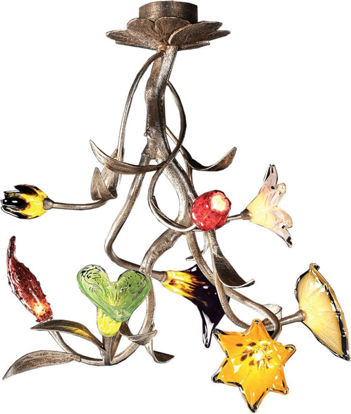 Bela Iguazu 8 Light Chandelier In Silver Leaf