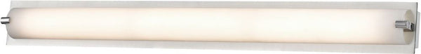 Piper 1 Light Vanity In Chrome With Frosted Glass - Medium