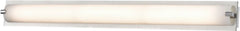 Piper 1 Light Vanity In Chrome With Frosted Glass - Medium