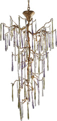 Stalavidri 15 Light Chandelier In Talha Bronze With Multi-Hued Spires