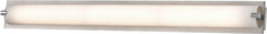 Piper 1 Light Vanity In Satin Nickel With Frosted Glass - Medium