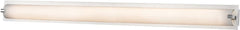Piper 1 Light Vanity In Chrome With Frosted Glass - Large