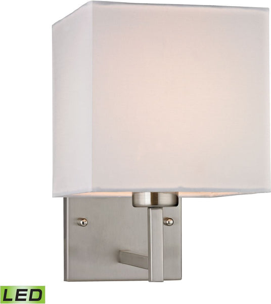 Sconces 1 Light Led Wall Sconce In Brushed Nickel
