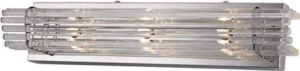 Quebec 3 Light Crystal Vanity In Chrome