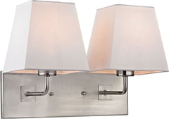 Beverly 2 Light Wall Sconce In Brushed Nickel