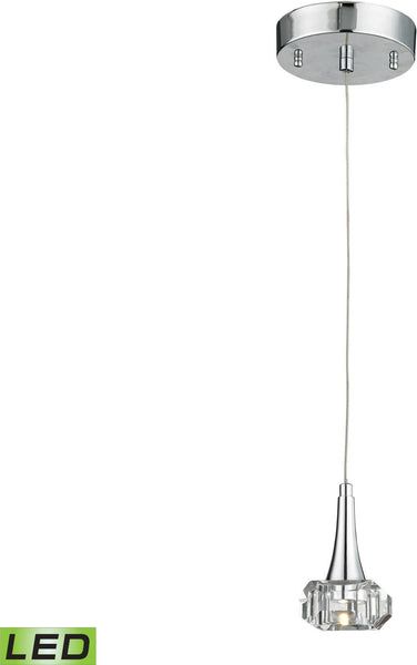 Alea 1 Light Led Pendant In Polished Chrome