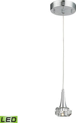 Alea 1 Light Led Pendant In Polished Chrome