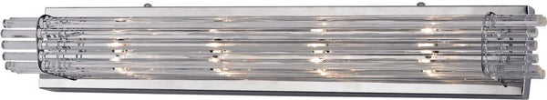 Quebec 4 Light Crystal Vanity In Chrome