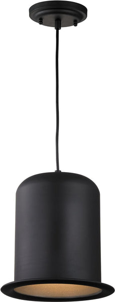 Chapeau 1 Light Pendant In Matte Black
