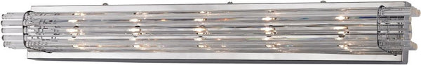 Quebec 5 Light Crystal Vanity In Chrome