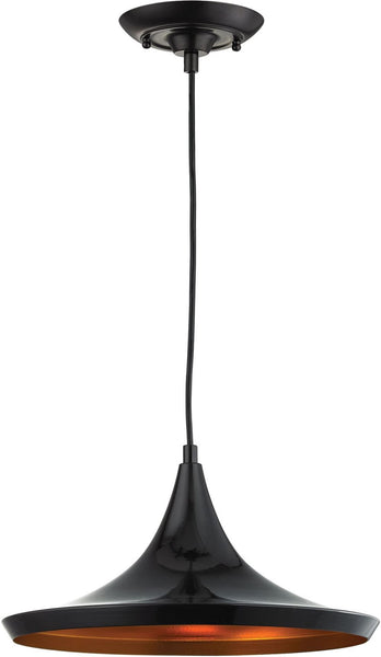 Sorenson 1 Light Pendant In Gloss Black