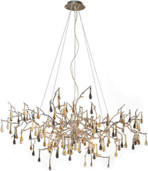 Bijou 8 Light Chandelier In Silver Leaf