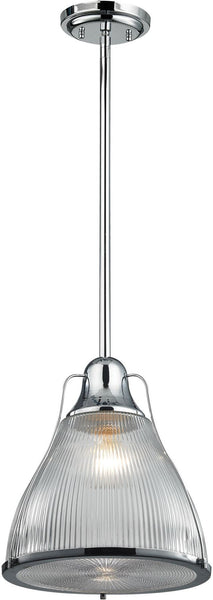 Halophane 1 Light Pendant In Polished Chrome