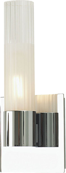 Regato Uno 1 Light Sconce In Chrome With Clear and Frosted Glass
