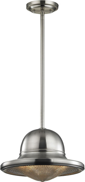 Urbano 1 Light Pendant In Brushed Nickel