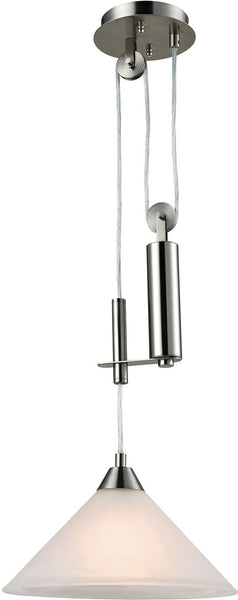 Elysburg 1 Light Pendant In Satin Nickel