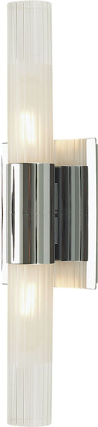 Regato Duo 2 Light Sconce In Chrome With Clear and Frosted Glass