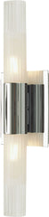 Regato Duo 2 Light Sconce In Chrome With Clear and Frosted Glass