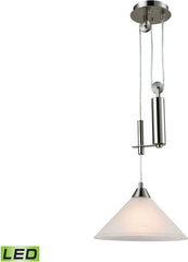 Elysburg 1 Light Led Pendant In Satin Nickel