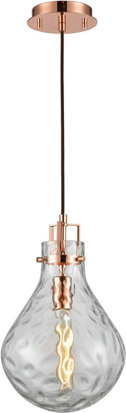 Dewdrop 1 Light Pendant In Polished Copper