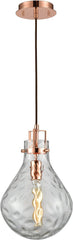 Dewdrop 1 Light Pendant In Polished Copper