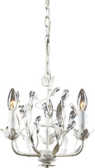 Circeo 3 Light Chandelier In Antique White