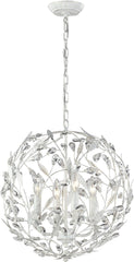Circeo 4 Light Pendant In Antique White