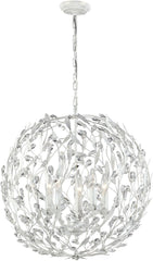 Circeo 5 Light Pendant In Antique White