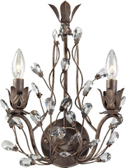 Sagemore 2 Light Wall Sconce In Bronze Rust
